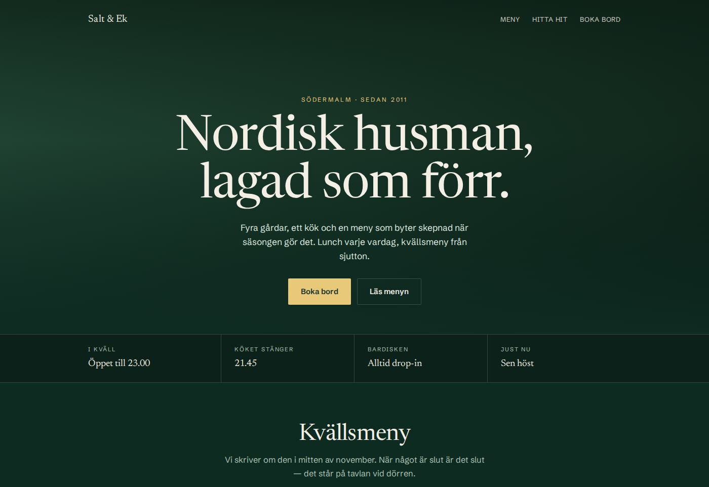 Salt & Ek — designkoncept av EZ Studio