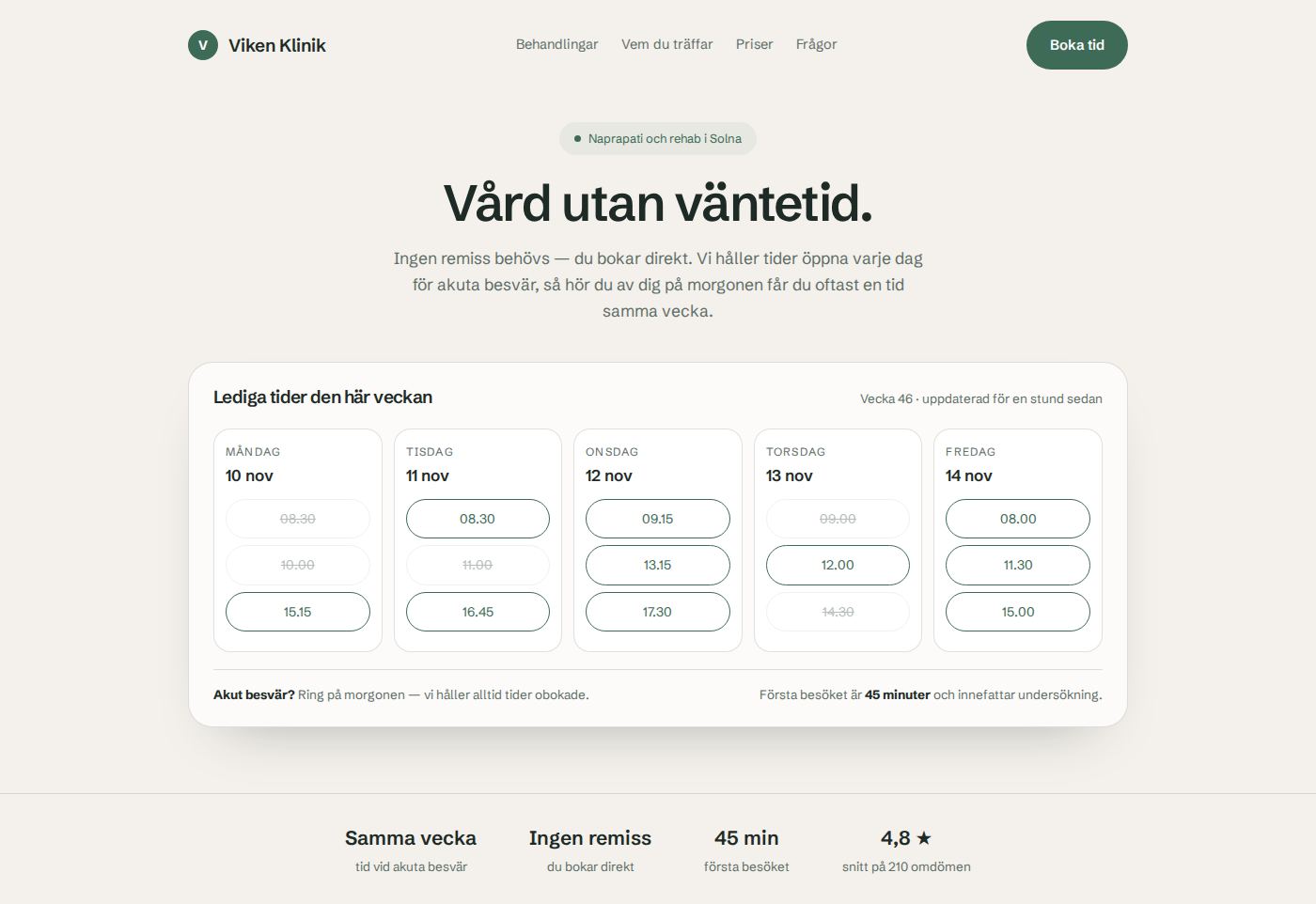 Viken Klinik — designkoncept av EZ Studio